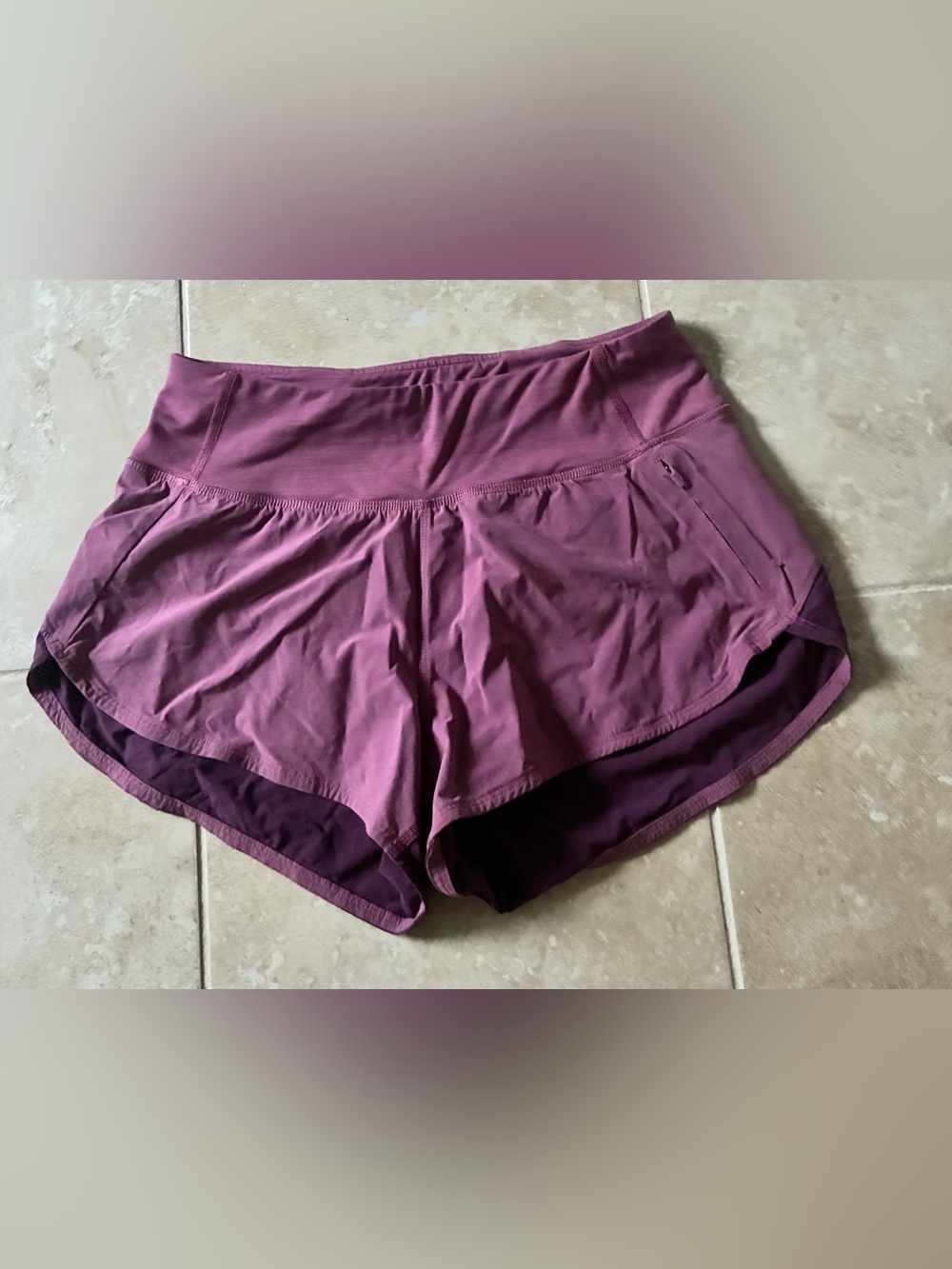 Outdoor Voices Hudson 2.5" Running Shorts Colorblock Purple Lavender size Small